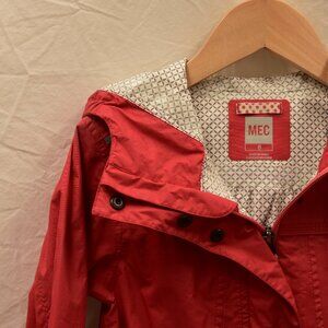 MEC Girls Red Rain Jacket - 8 Girl